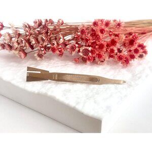 Swank Signed Minimalist Arrow Gold Toned Vintage Men's Collar Clip | Collar Bar